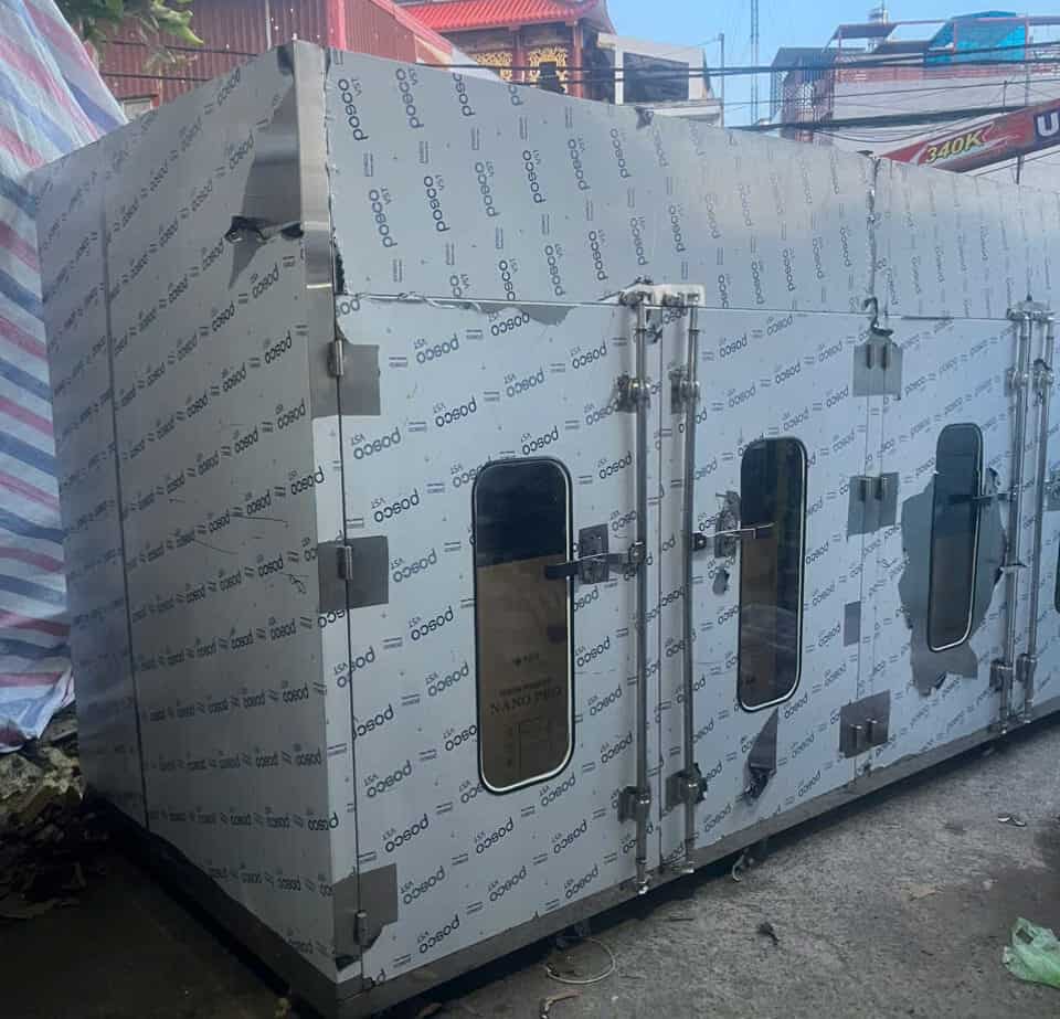 Chạy thử máy sấy lạnh 500kg tại xưởng