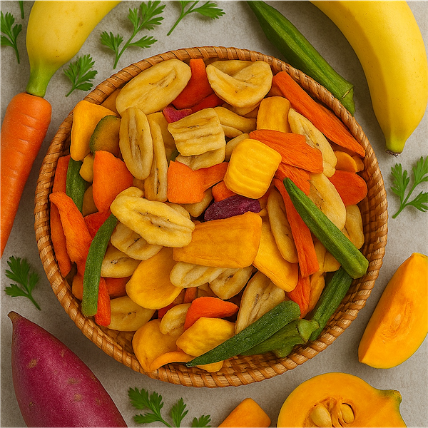 trái cây sấy giòn